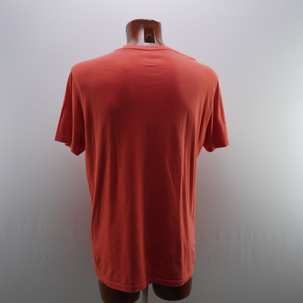Camiseta de Manga Corta Calvin Klein para Hombre - Naranja, L, Usada en Muy Buen Estado