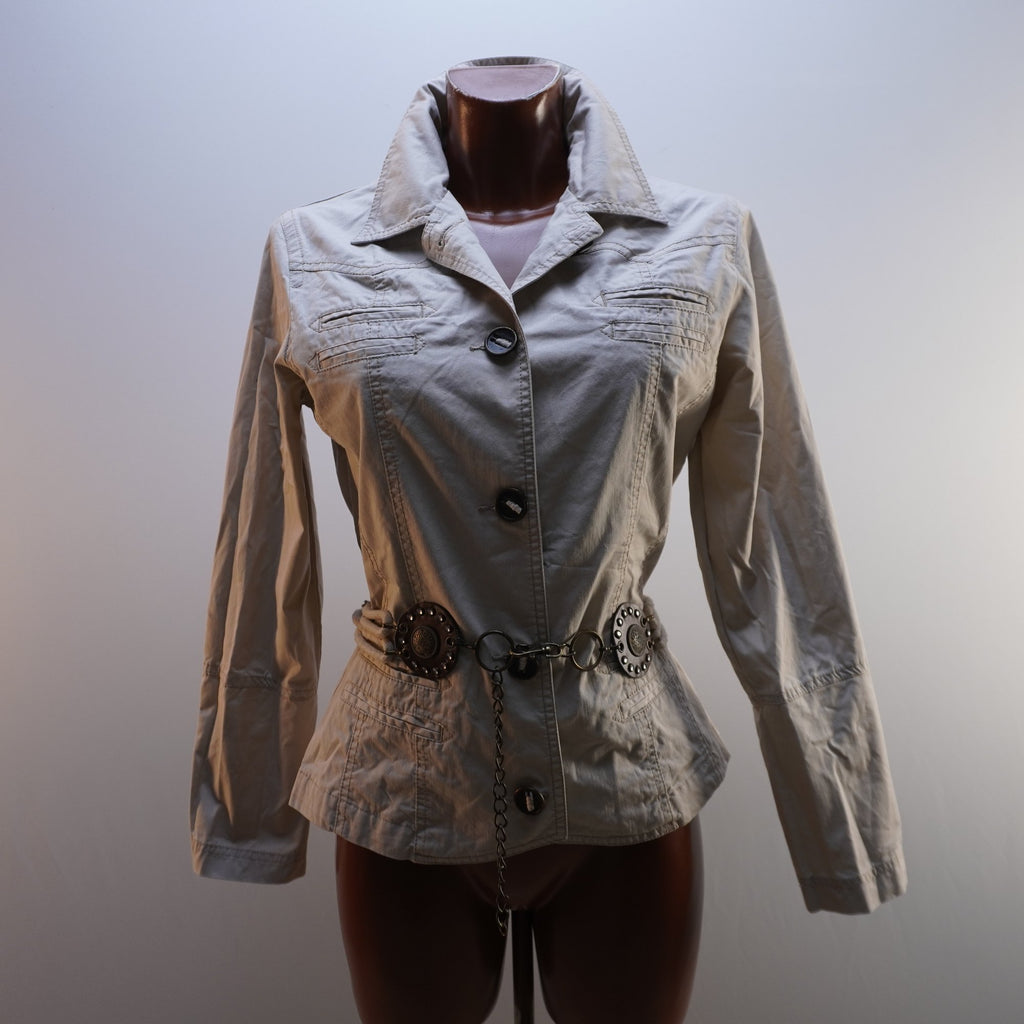 Cazadora Vaquera Caro para Mujer Usada - Beige, M