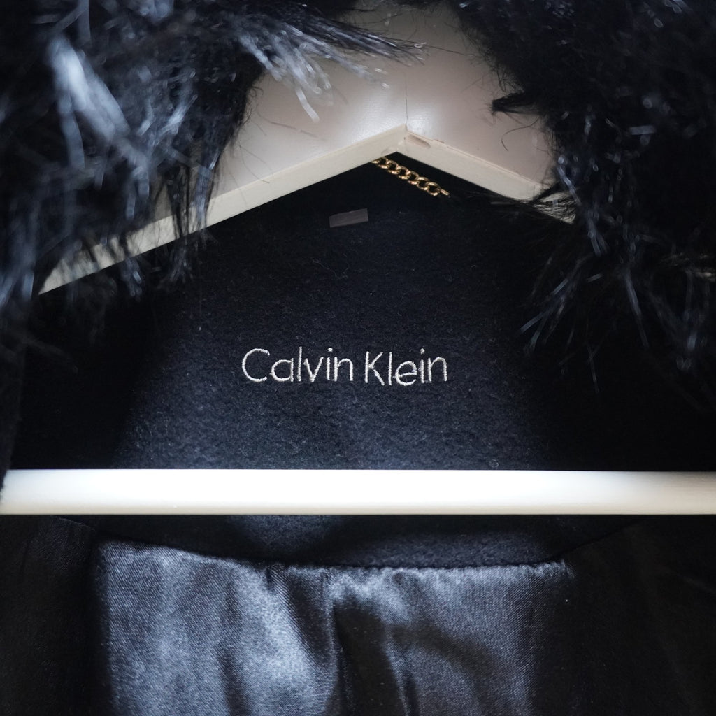 Sobretodo Calvin Klein para Mujer Usado - Negro, Pequeño (S)
