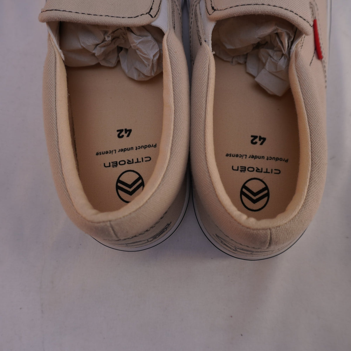 Zapatillas Citroën para Hombre Usadas - Beige, Talla 42
