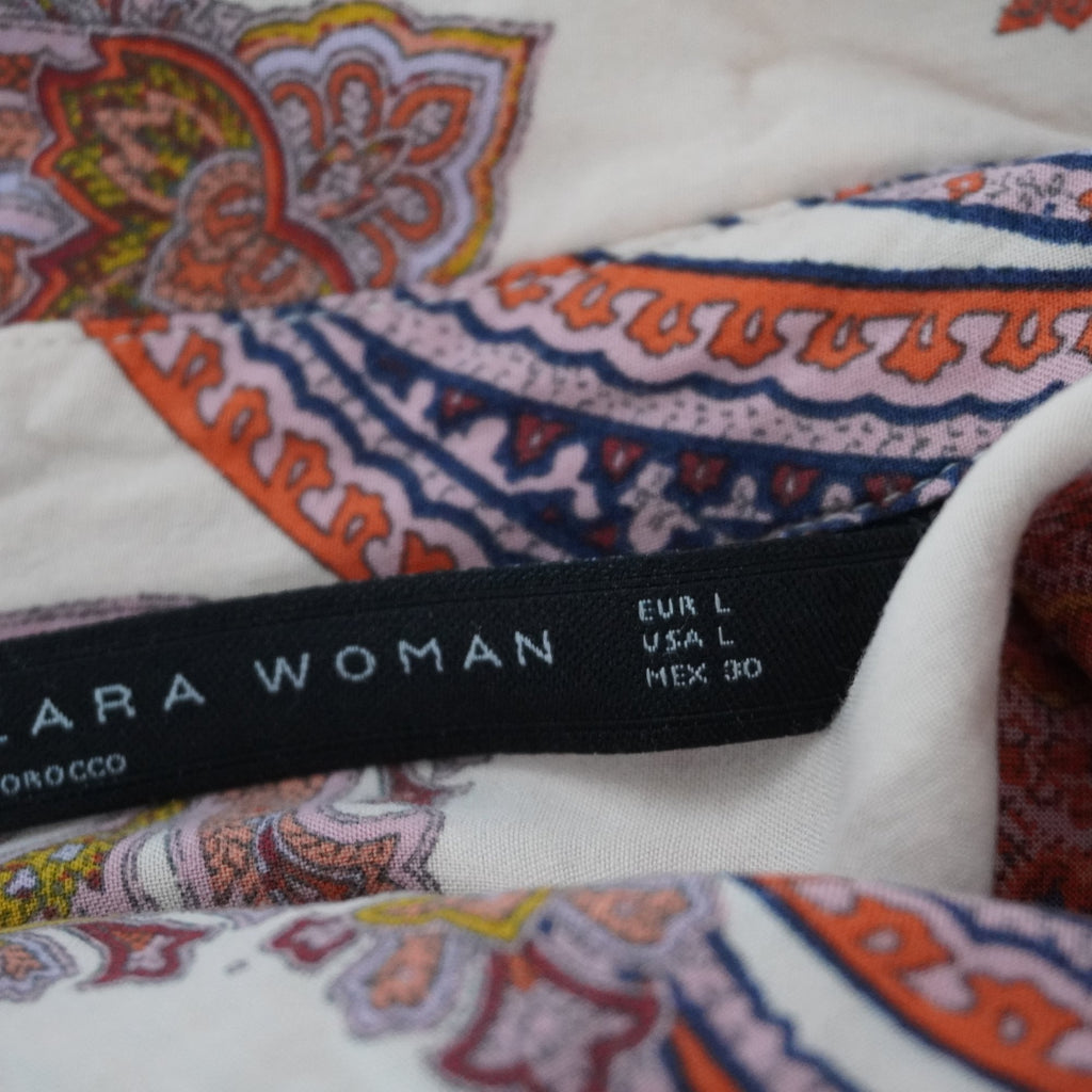 Vestido Zara para Mujer Usado - Multicolor, Grande (L)