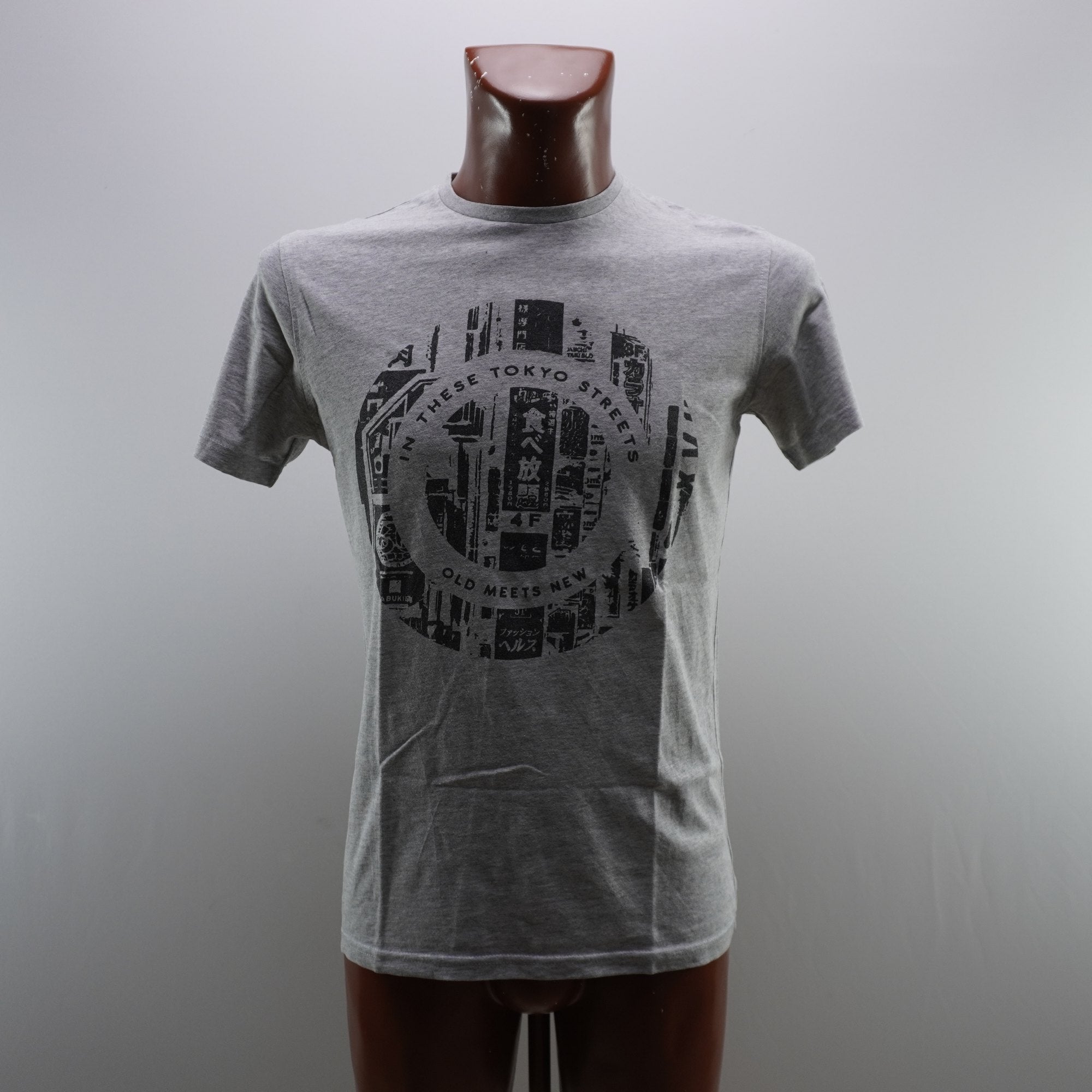 Camiseta de Manga Corta Tex para Hombre Usada - Gris, S