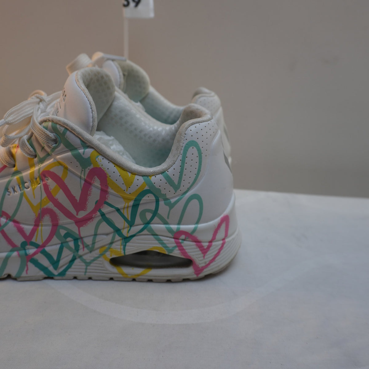 Zapatillas Skechers para Mujer Usadas - Blancas, Talla 39