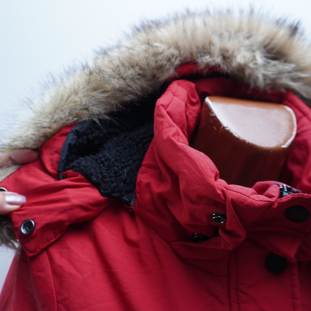 Parka Superdry para Mujer Usada - Roja, M