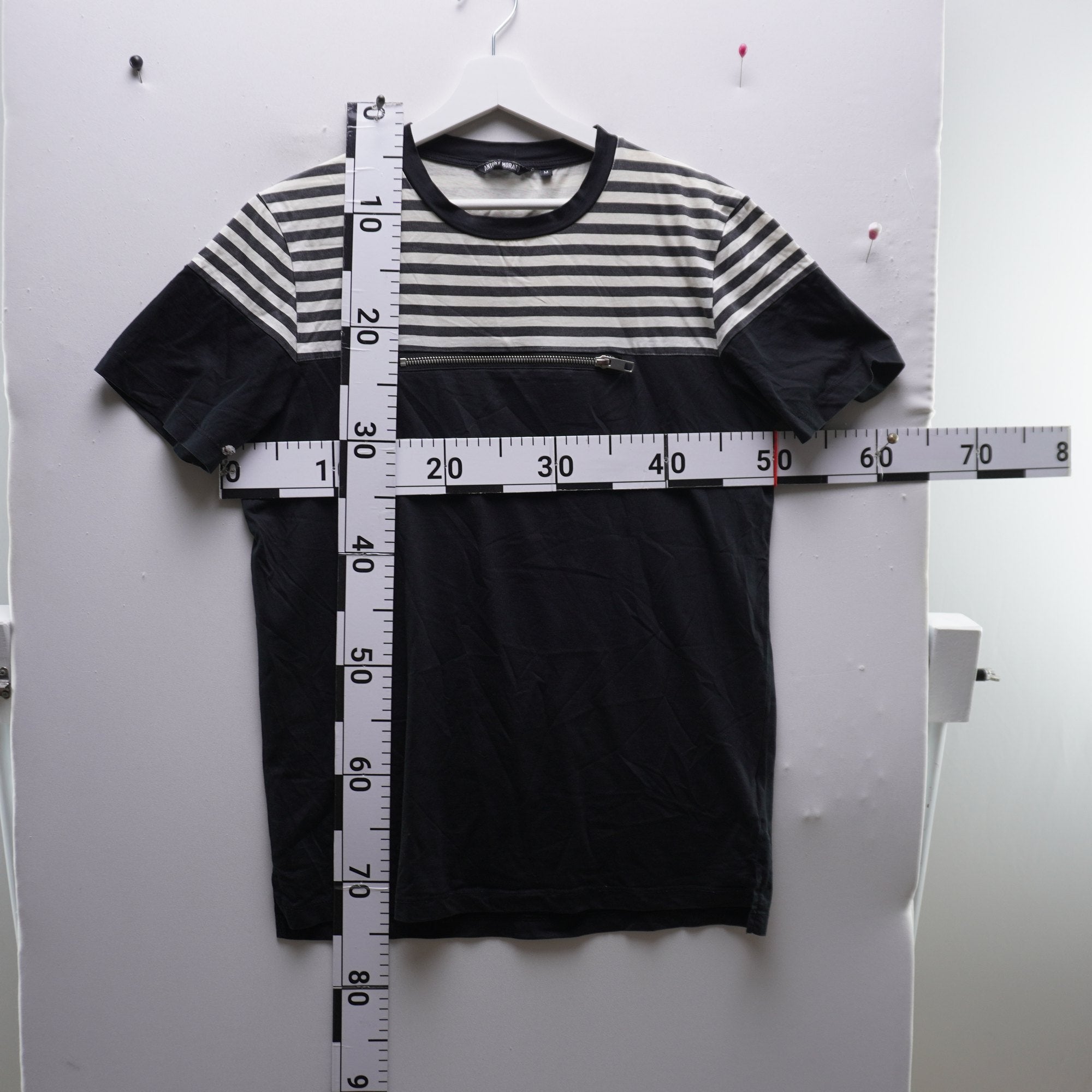 Camiseta de Manga Corta Antoni Morano para Mujer Usada - Negra, M