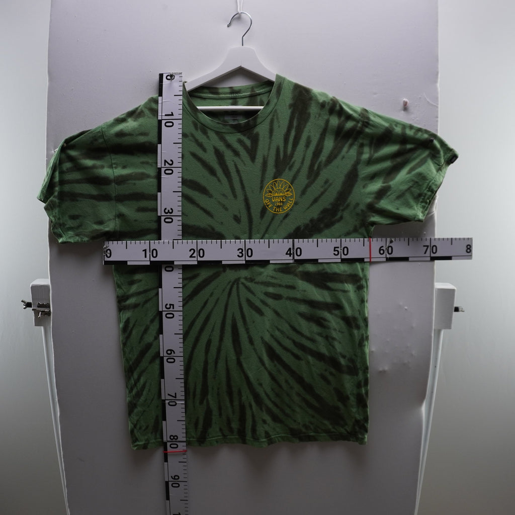 Camiseta de Manga Corta Vans para Hombre Usada - Verde, L