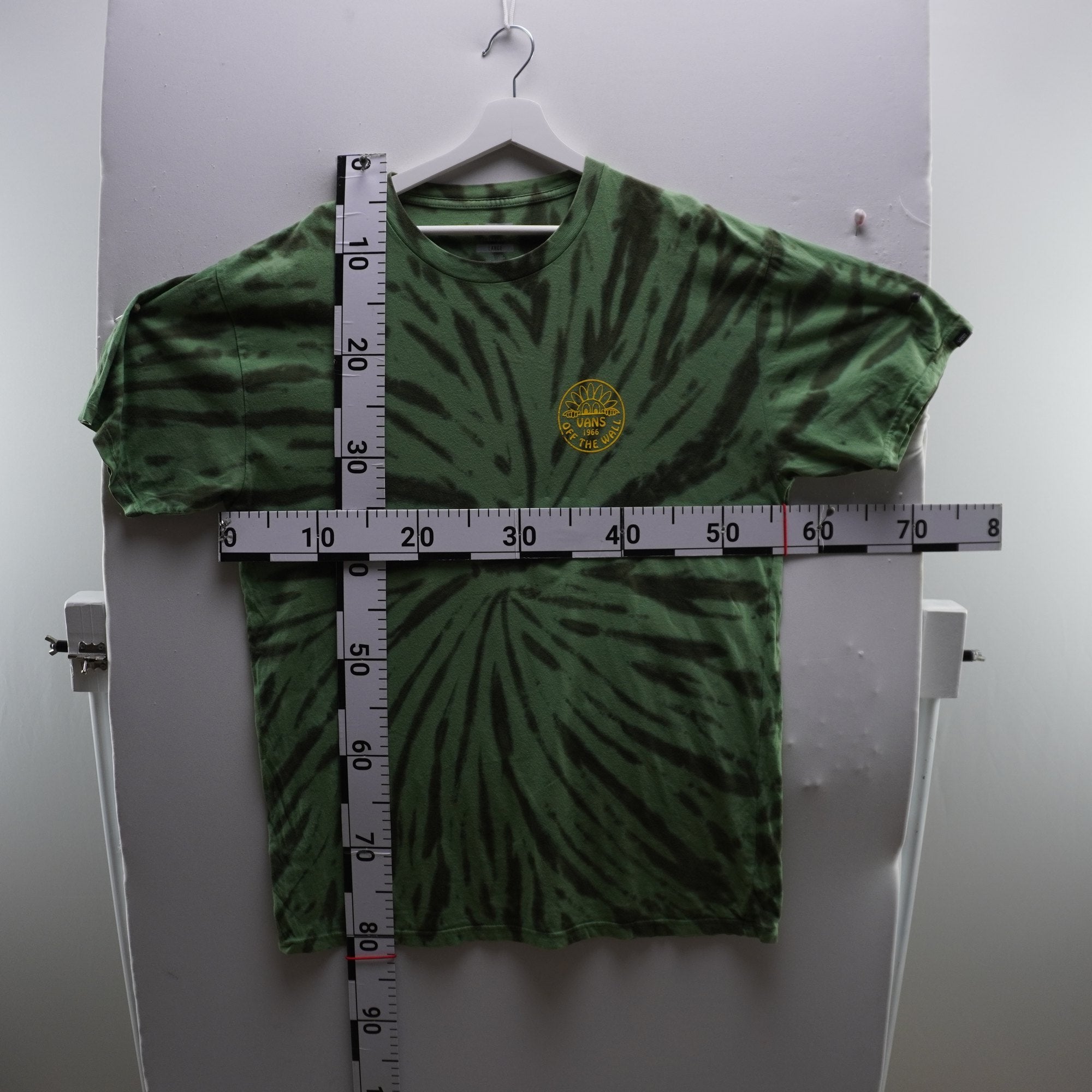 Camiseta de Manga Corta Vans para Hombre Usada - Verde, L