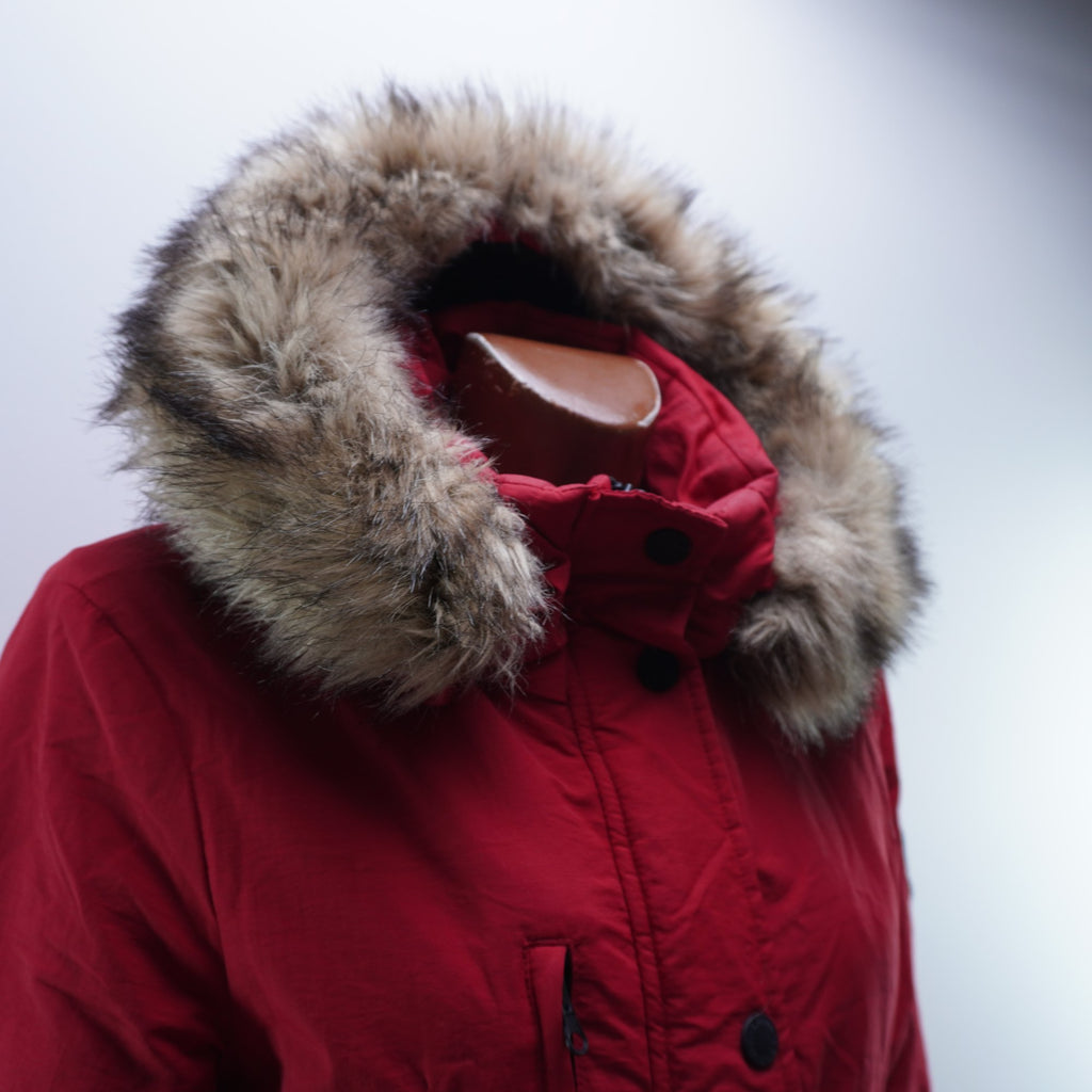 Parka Superdry para Mujer Usada - Roja, M