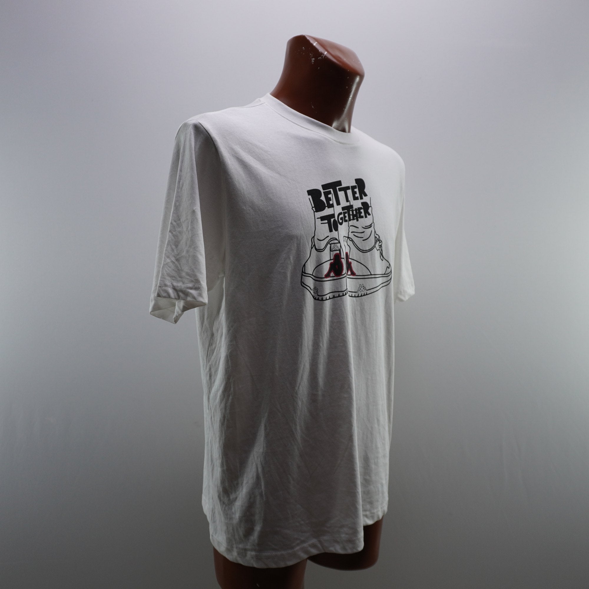 Camiseta Kappa para Hombre Usada - Blanca, XL