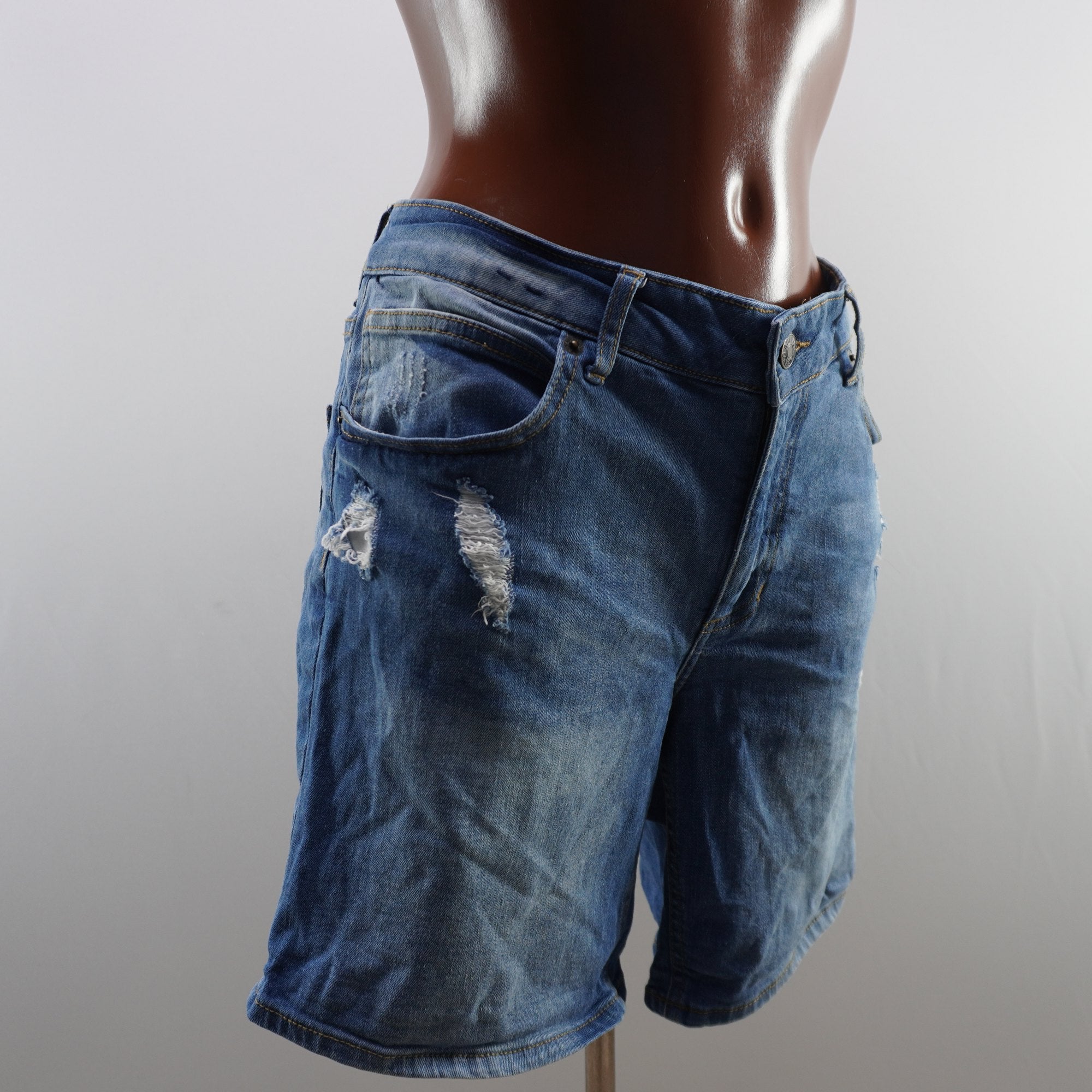 Pantalones Cortos Vaqueros Buffalo para Mujer en Azul - L, Usados en Muy Buen Estado