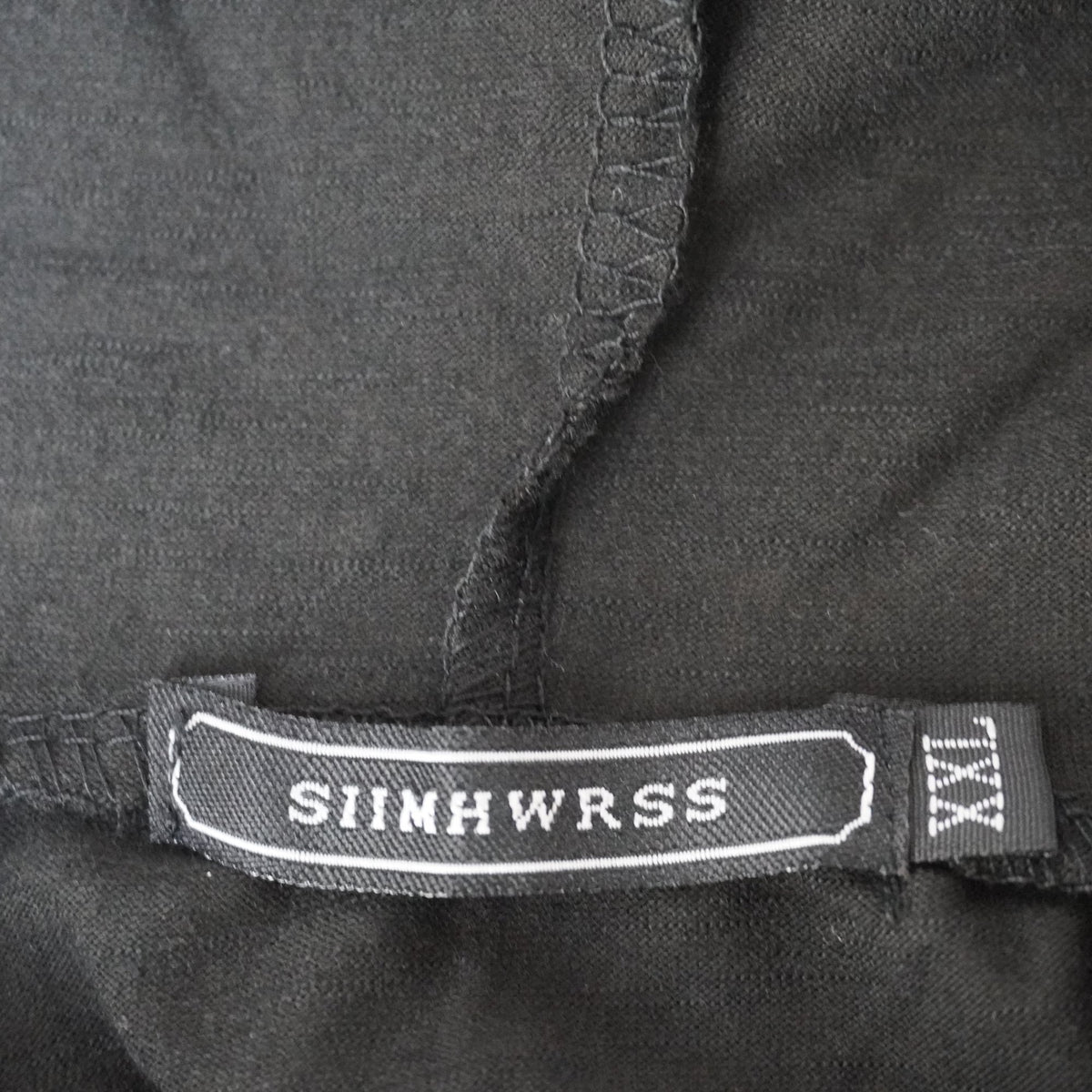 Sudadera con Capucha Siimhwrss para Hombre Usada - Negra, XXL
