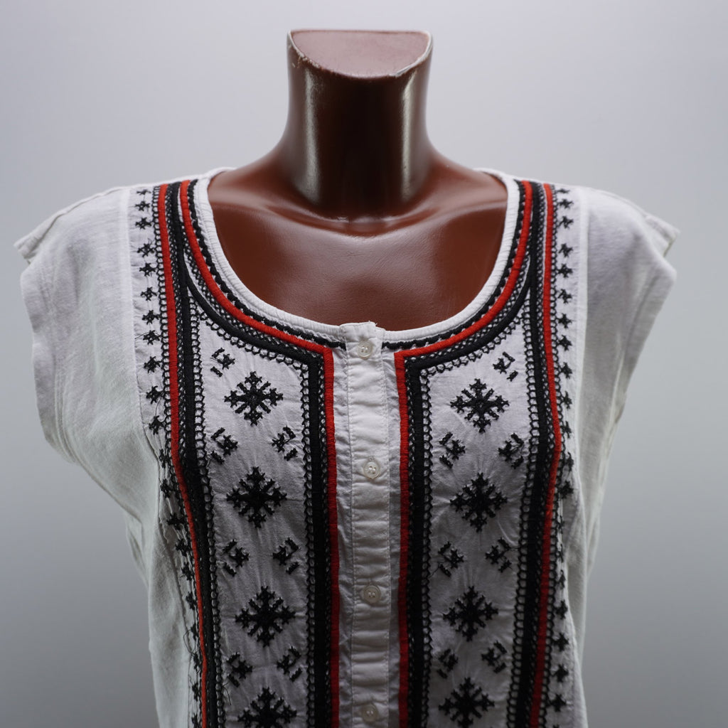 Camiseta Cortefiel para Mujer Usada - Blanca, L