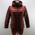 Chaqueta Acolchada Punto Roma para Mujer Usada - Marrón, S