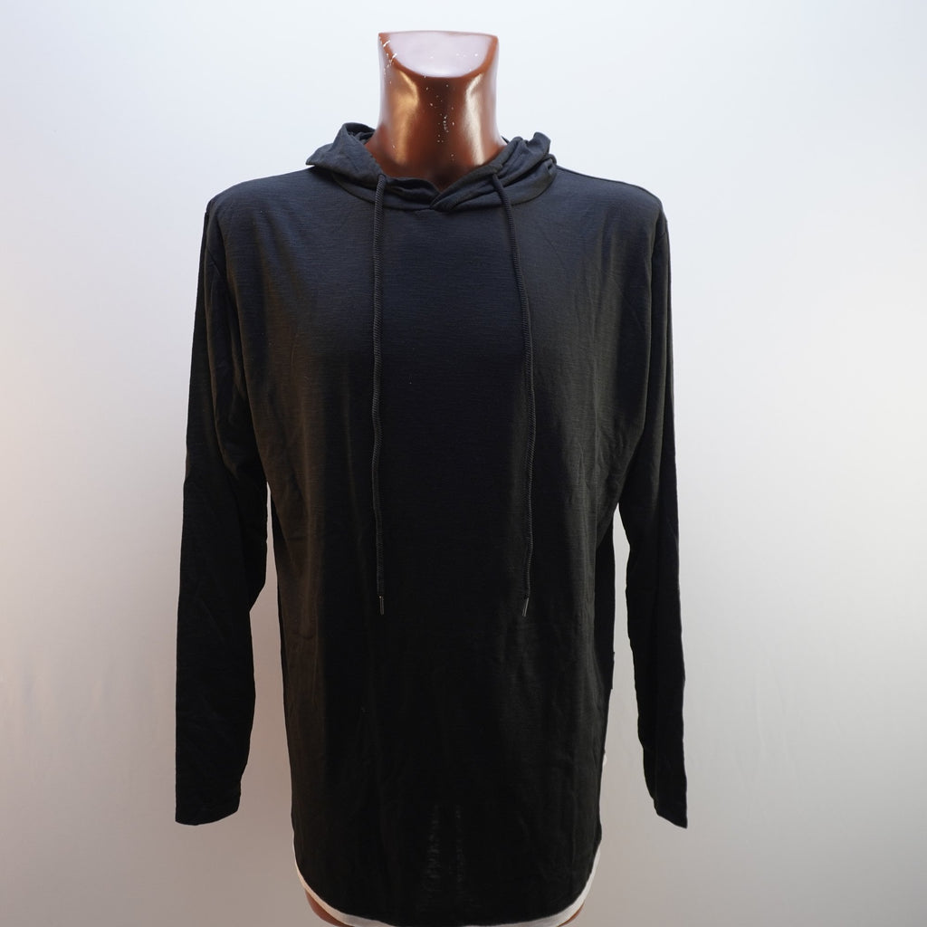 Sudadera con Capucha Siimhwrss para Hombre Usada - Negra, XXL