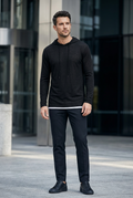 Sudadera con Capucha Siimhwrss para Hombre Usada - Negra, XXL