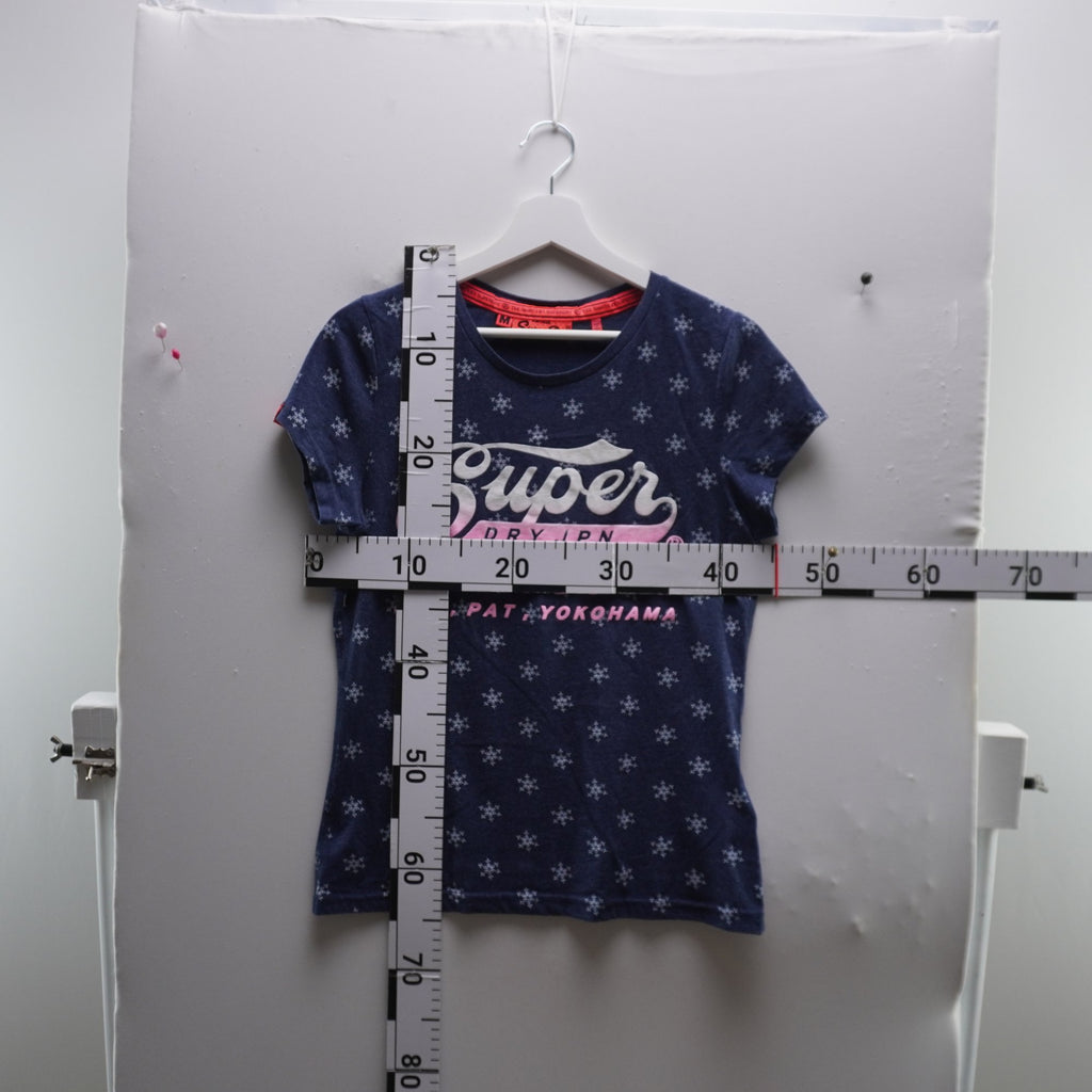 Camiseta Superdry para Mujer Usada - Azul, Mediano (M)
