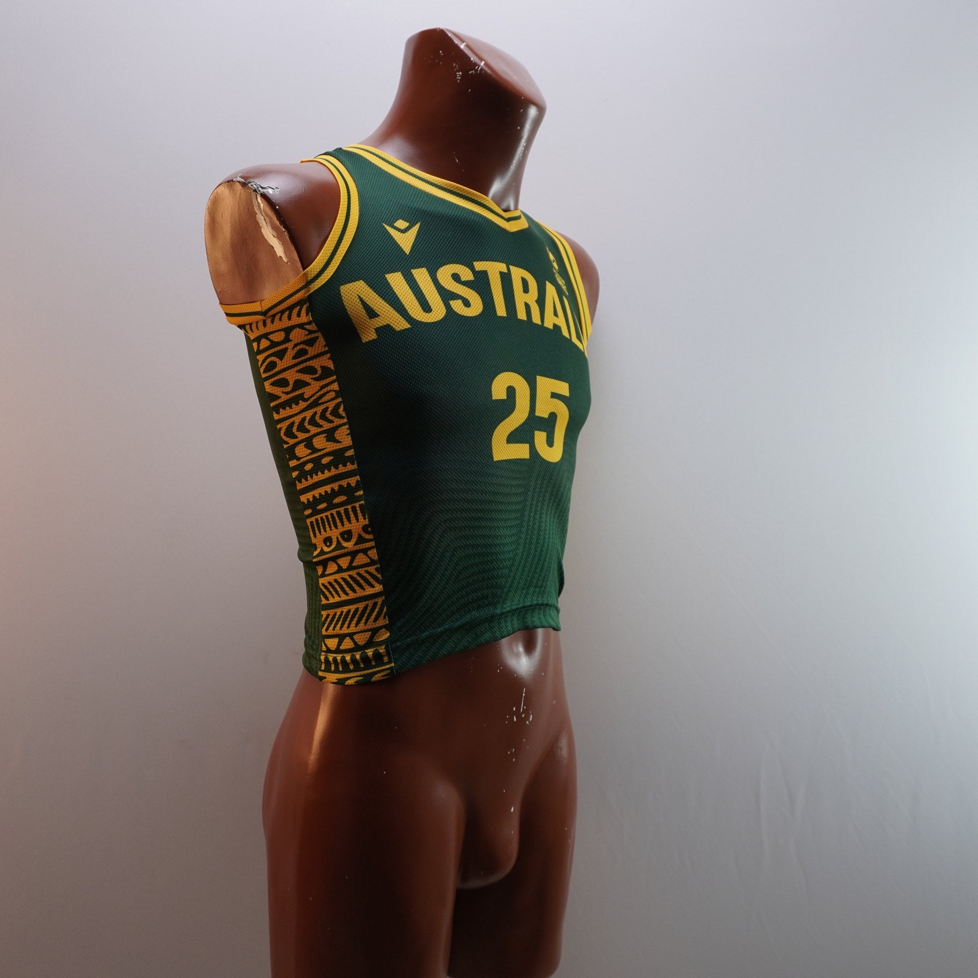 Camiseta de Manga Corta Eleven Australia para Hombre Usada - Verde, XXXS