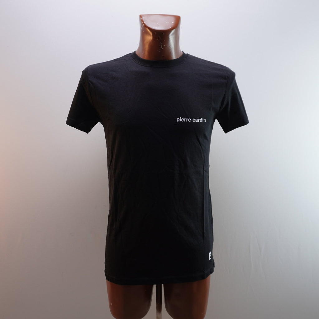 Camiseta de Manga Corta Pierre Cardin para Hombre Usada - Negra, S