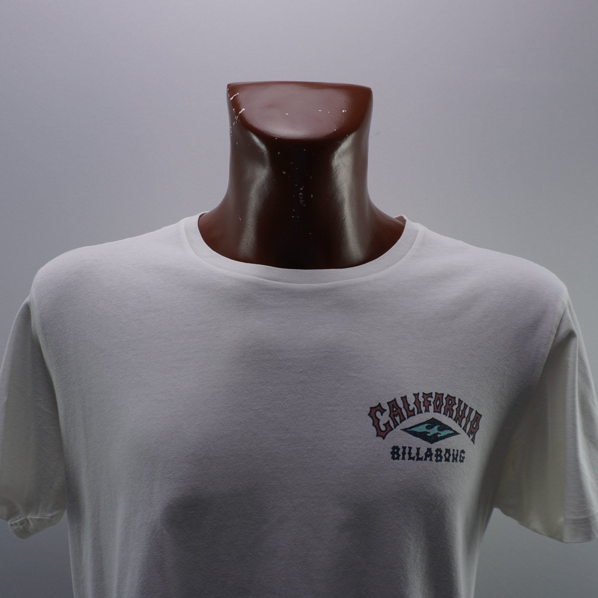 Camiseta de Manga Corta Billabong para Hombre Usada - Blanca, M