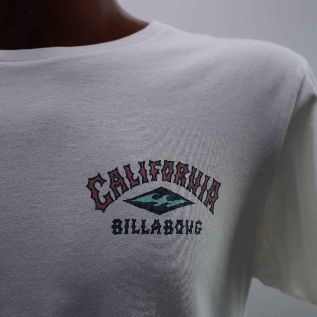 Camiseta de Manga Corta Billabong para Hombre Usada - Blanca, M