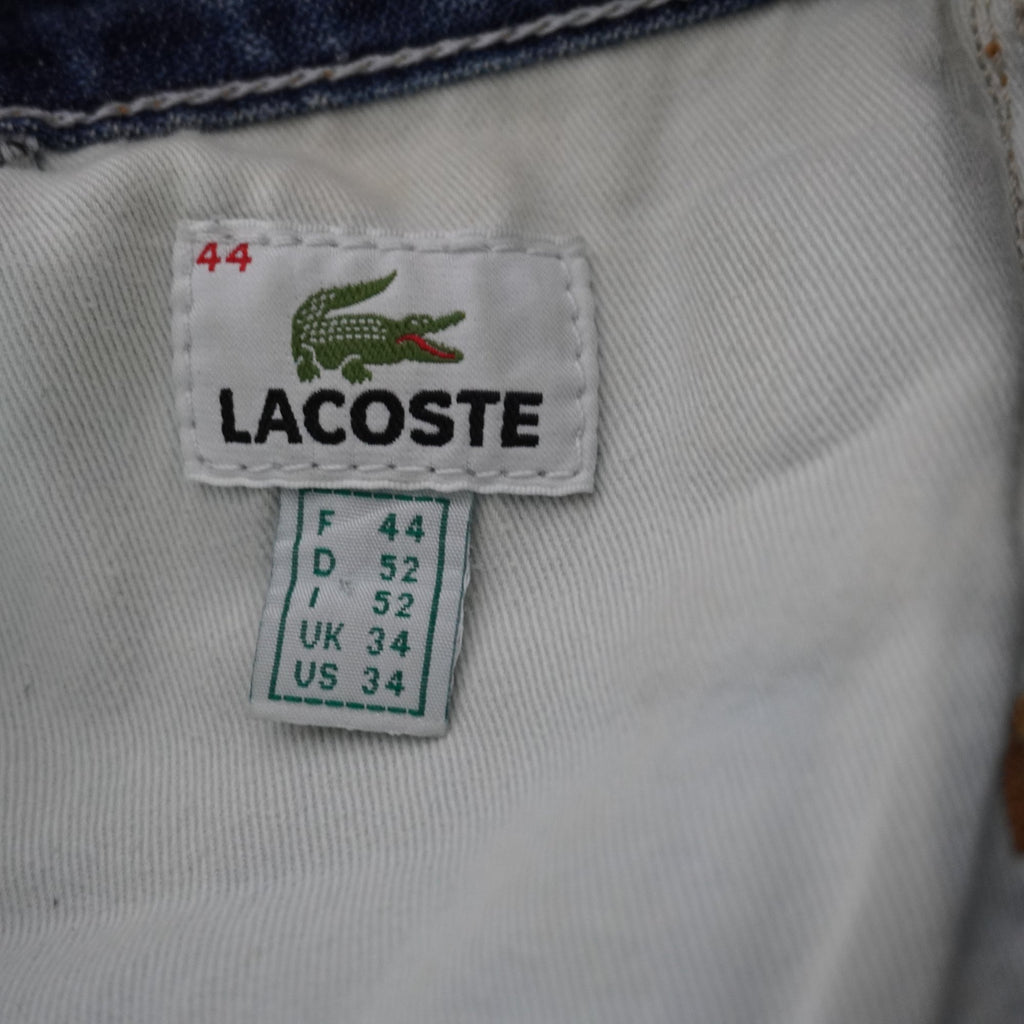Pantalones Cortos Vaqueros Lacoste para Hombre Usados - Azul, XL