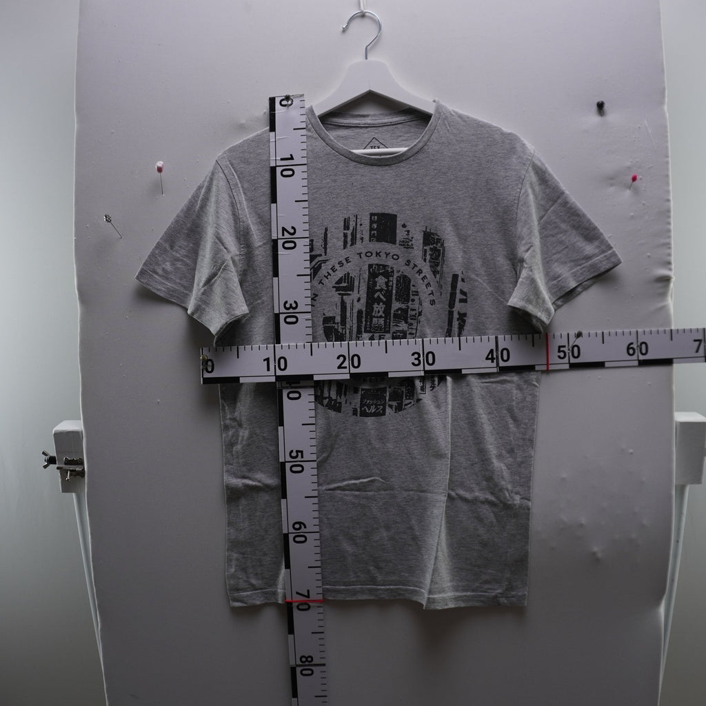 Camiseta de Manga Corta Tex para Hombre Usada - Gris, S