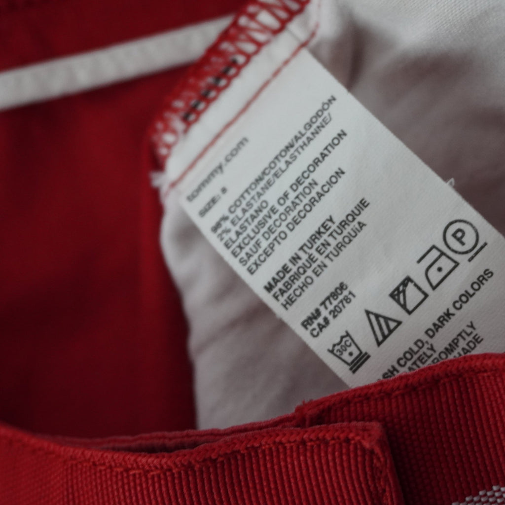 Pantalones Cortos Vaqueros Tommy Hilfiger para Mujer Usados - Rojo, S