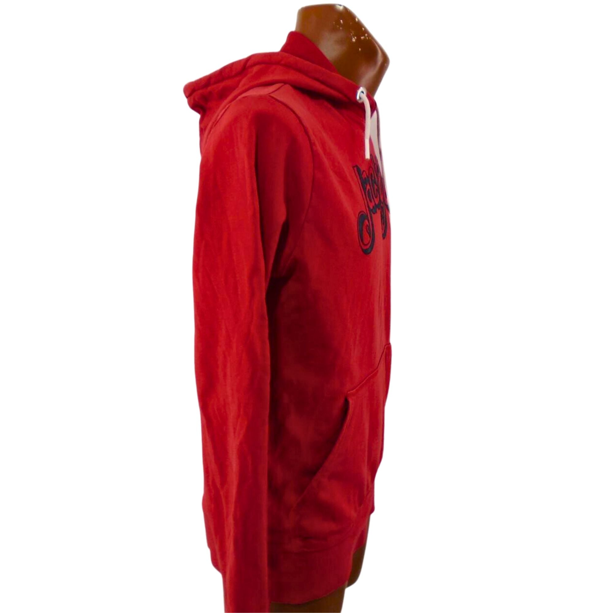 Eye-Catching Men's Jack & Jones Hoodie in Red, Size L - Used, Good Condition