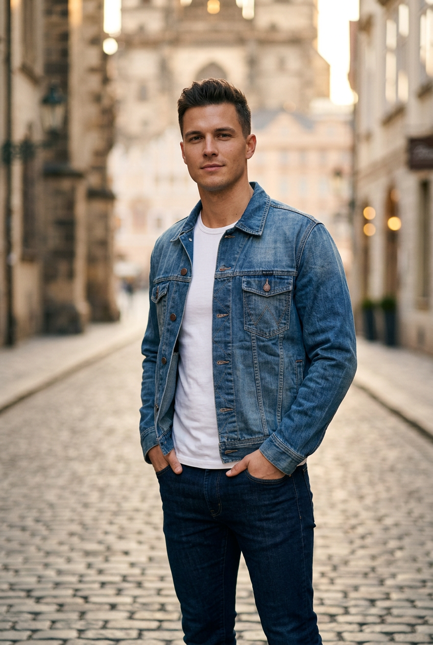 Gebrauchte Wrangler Jeansjacke für Herren - Blau, XL