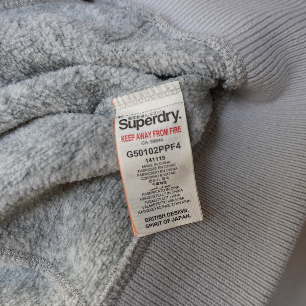 Sudadera con Capucha Superdry para Mujer Usada - Gris, XL