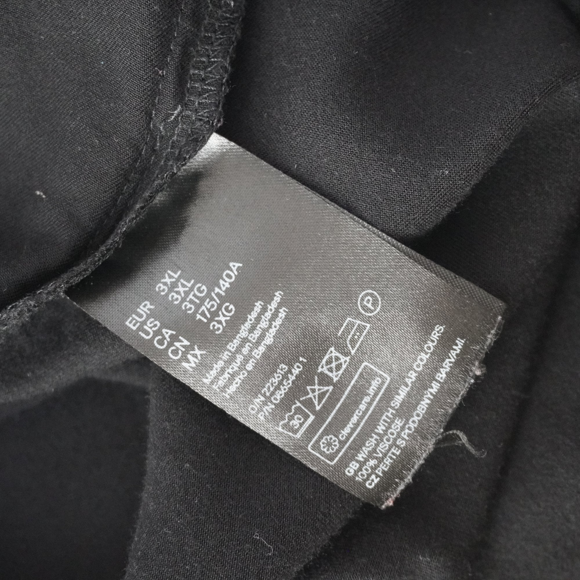 Vestido H&M para Mujer Usado - Negro, XXXL