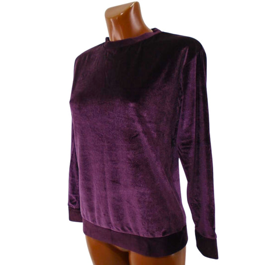 Chic Peacocks Women's Sweatshirt in Violet, Size S - Used, Good Condition
