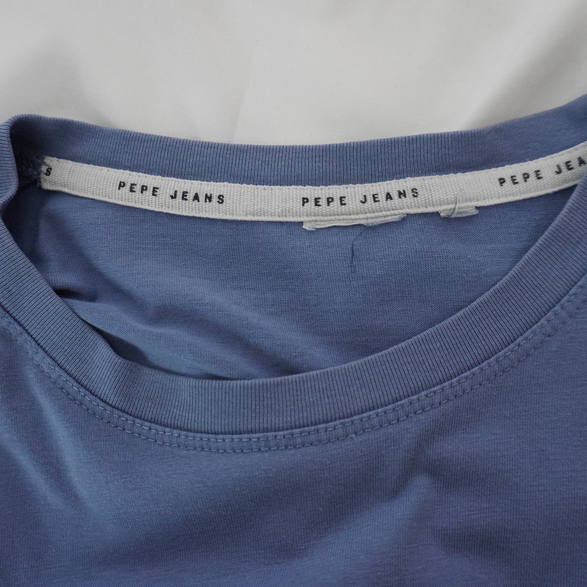 Camiseta de Manga Corta Pepe Jeans para Mujer Usada - Azul, L