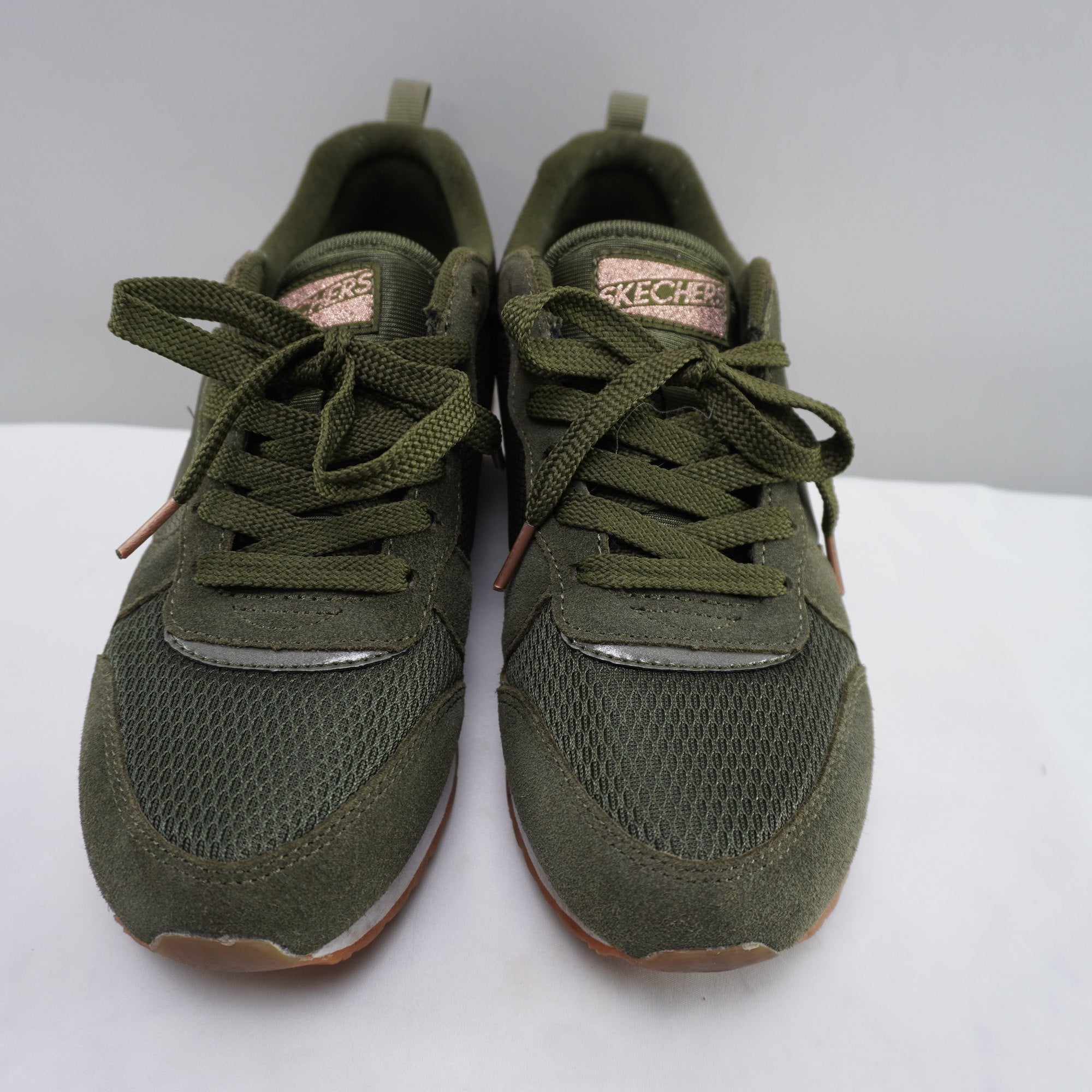 Zapatillas Skechers para Mujer Usadas - Verde, 38.5