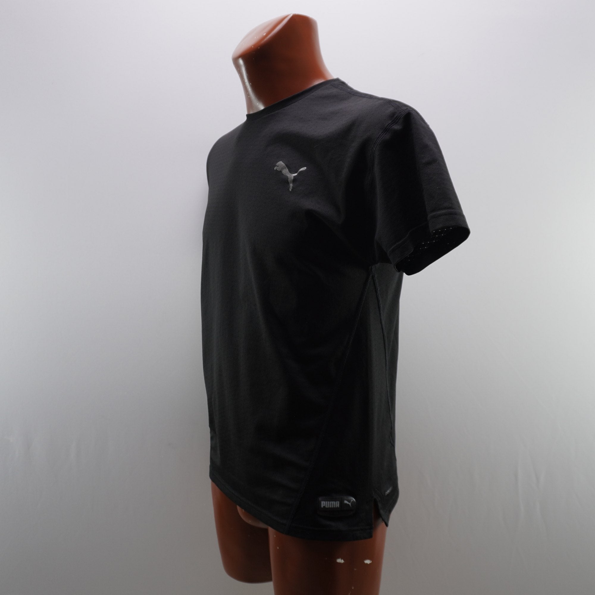 Camiseta de Manga Corta Puma para Hombre Usada - Negra, S