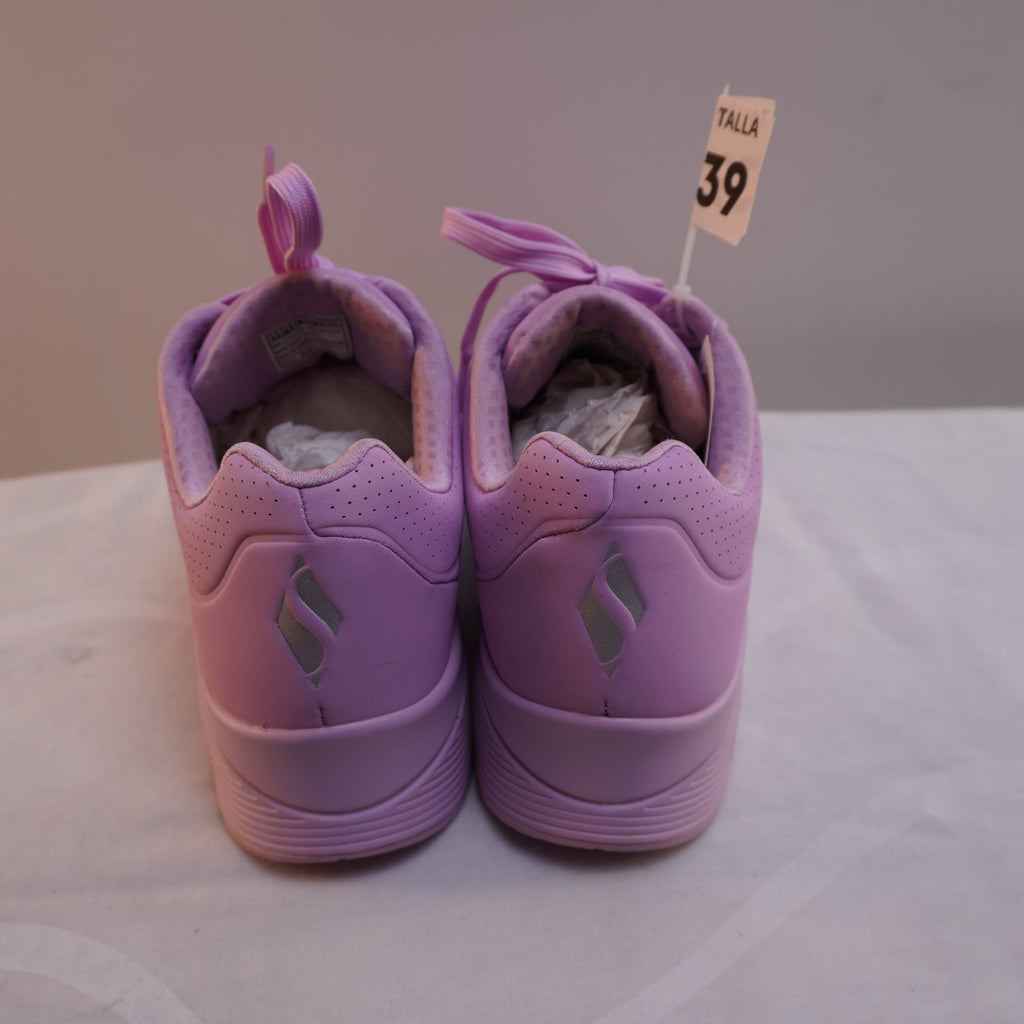 Zapatillas Skechers para Mujer Usadas - Púrpura, Talla 39