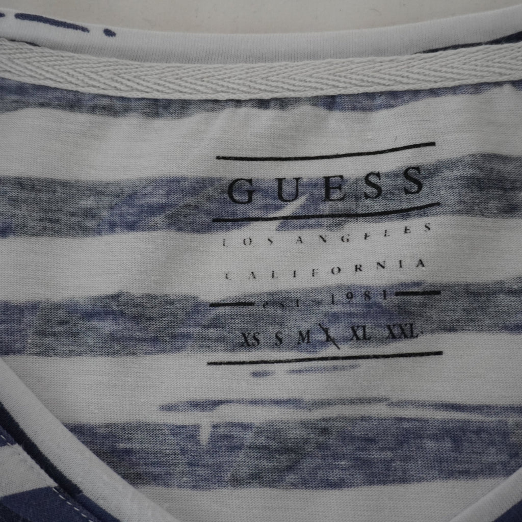 Camiseta de Manga Corta Guess para Mujer Usada - Azul, L