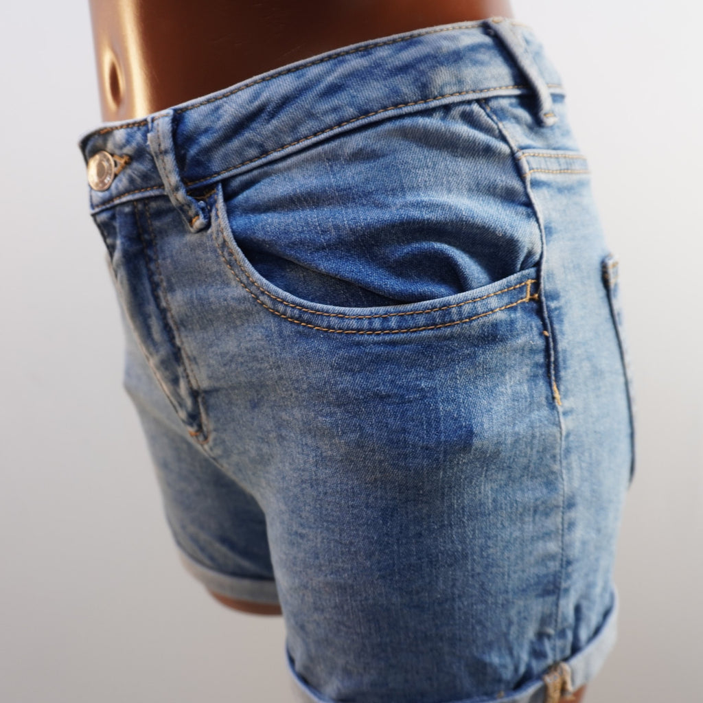 Pantalones Cortos Vaqueros MNG para Mujer Usados - Azul, XS