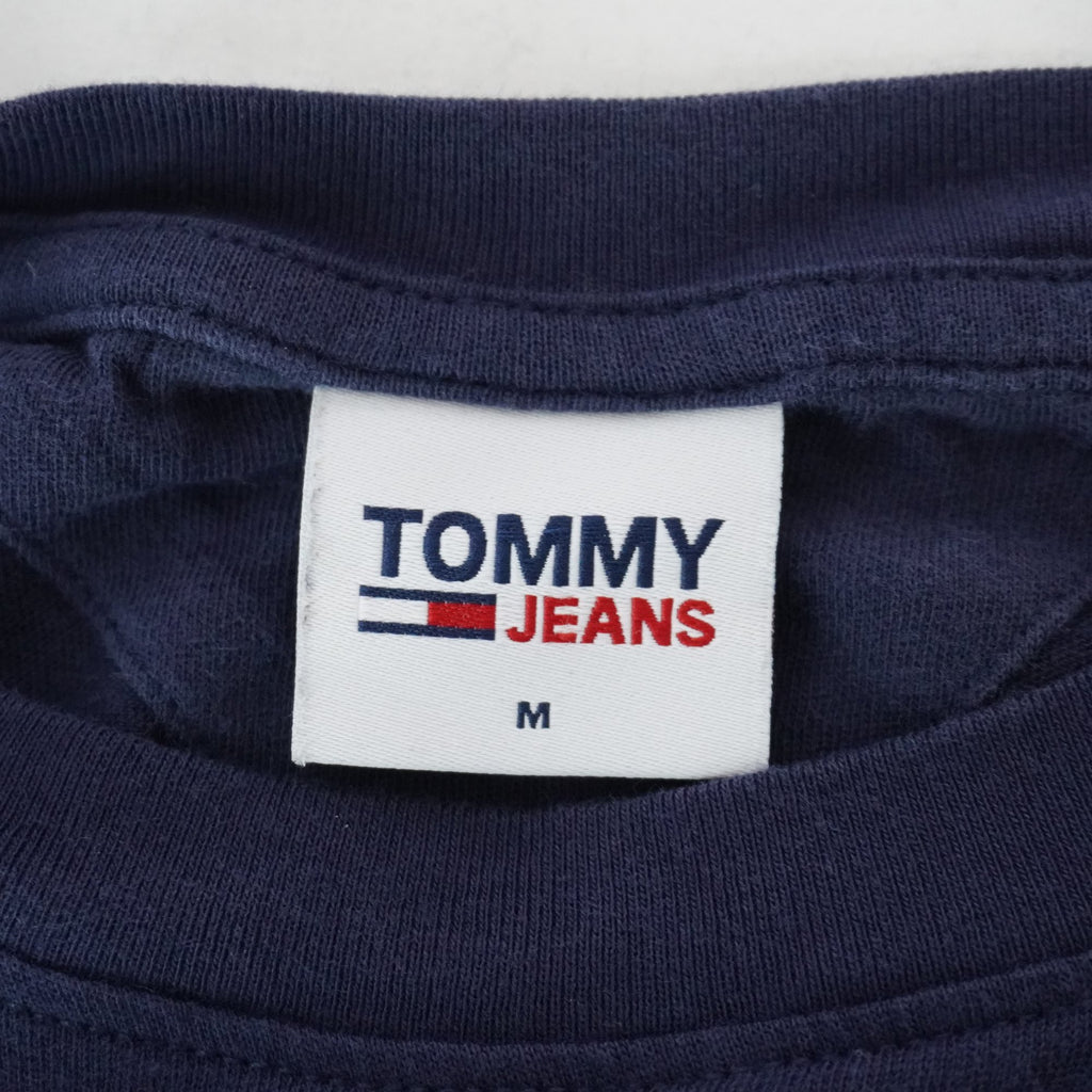 Camiseta de Manga Corta Tommy Hilfiger para Mujer Usada - Azul Marino, M