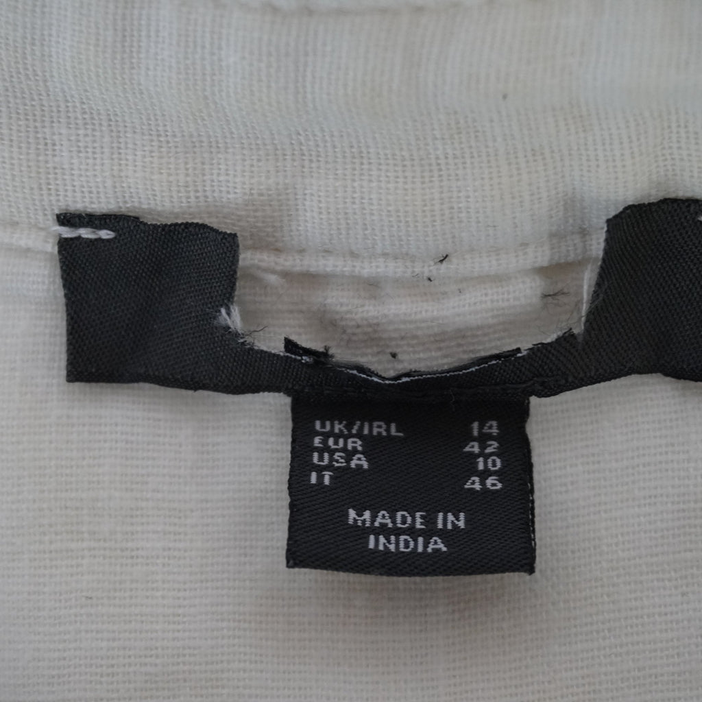 Camisa Henley Italian Style para Mujer Usada - Beige, XL