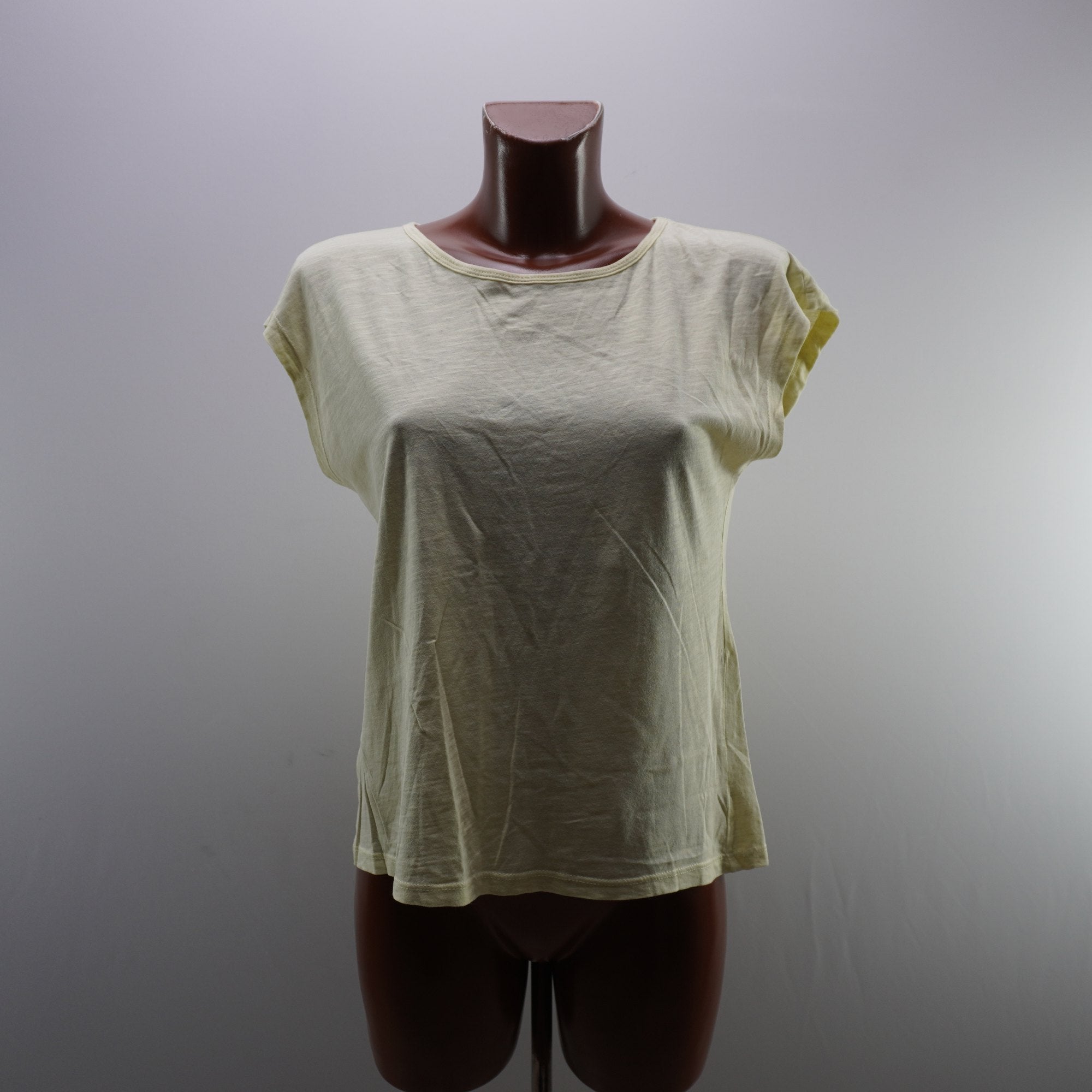 Camiseta Cortefiel para Mujer Usada - Amarillo, S