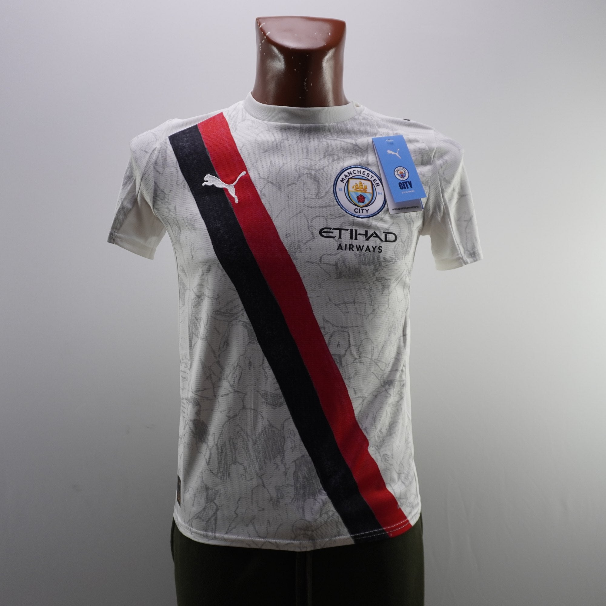 Camiseta de Manga Corta Puma Manchester para Otros - Blanca, Talla 164, Usada en Buen Estado