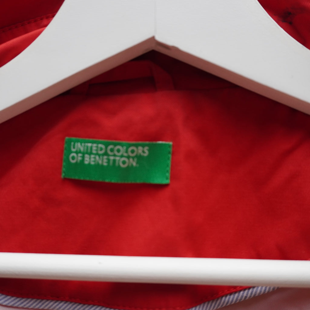 Capa Benetton para Mujer Usada - Roja, Grande (L)