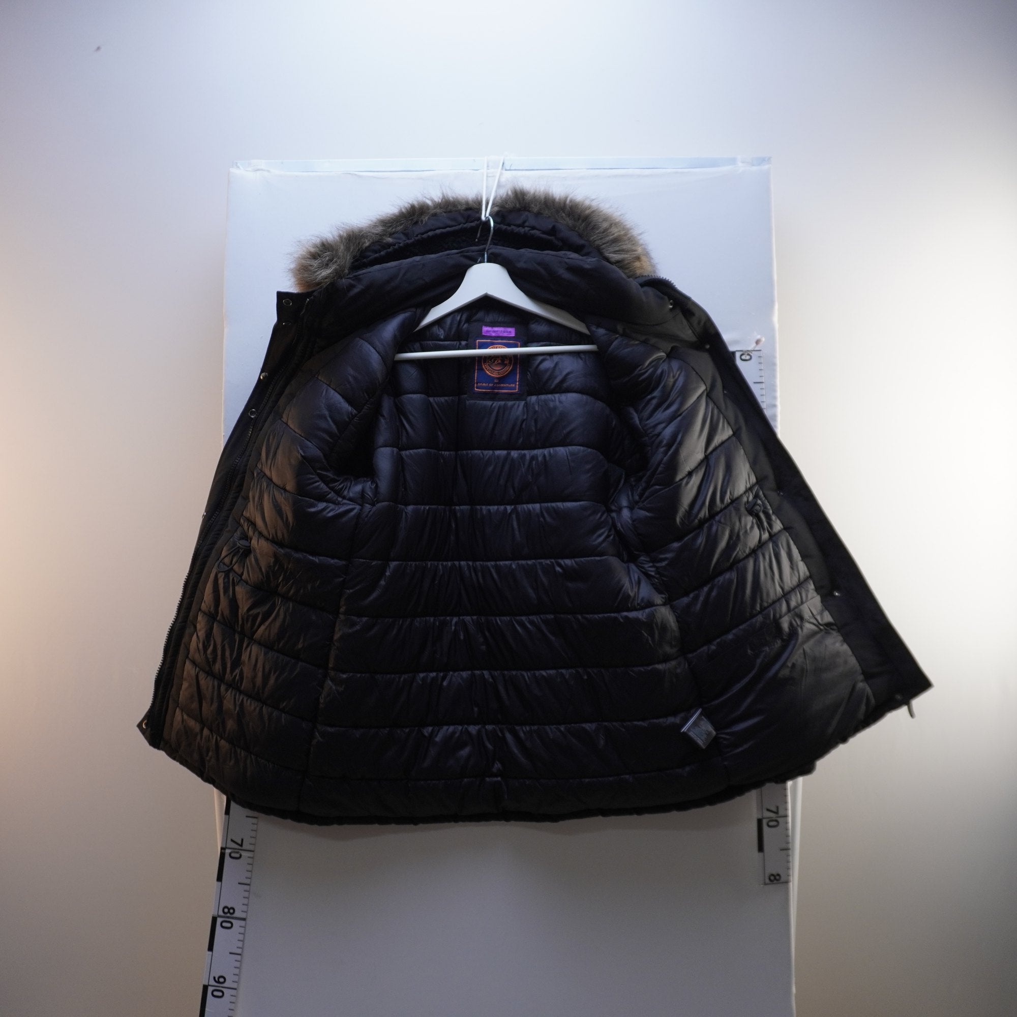 Parka Superdry para Mujer Usada - Negra, XL