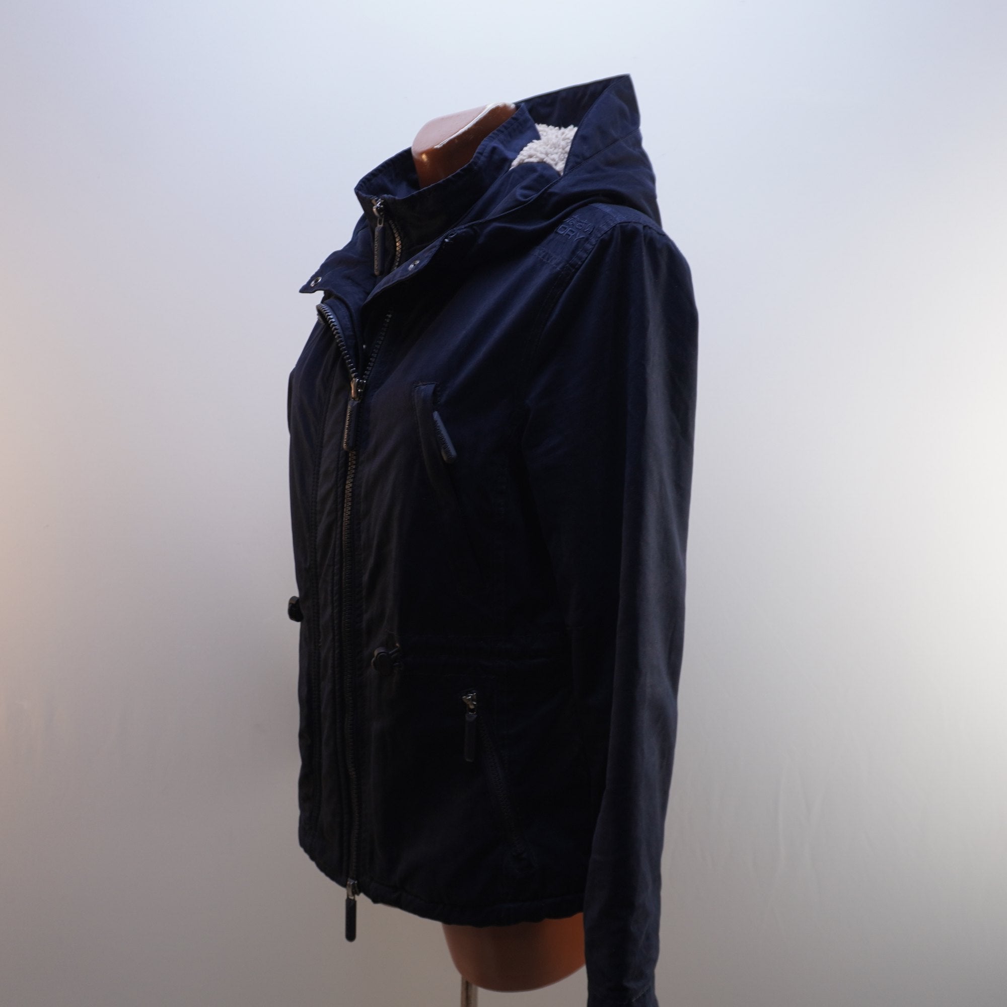 Parka Superdry para Mujer Usada - Azul Marino, XL