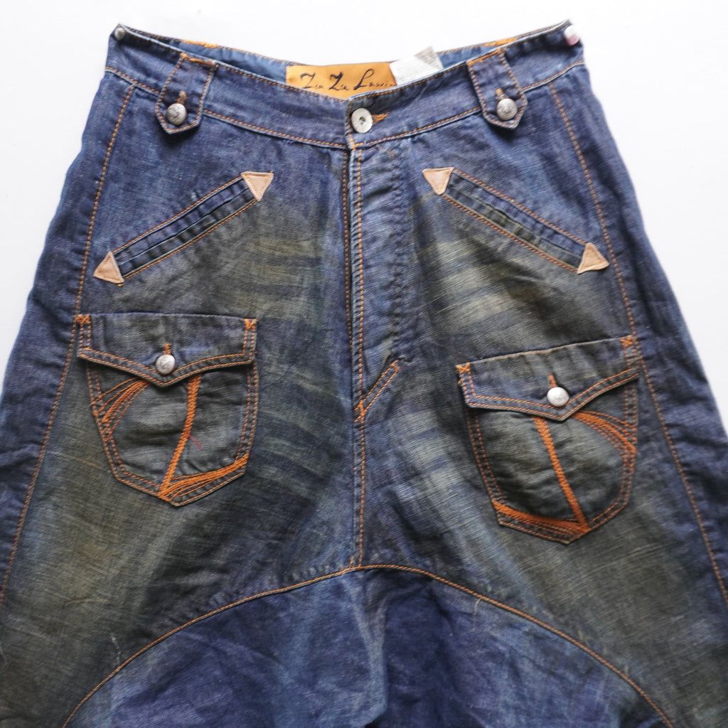 Pantalones Cortos Vaqueros Zsa Zsa Lawinsky para Mujer Usados - Azul Marino, M
