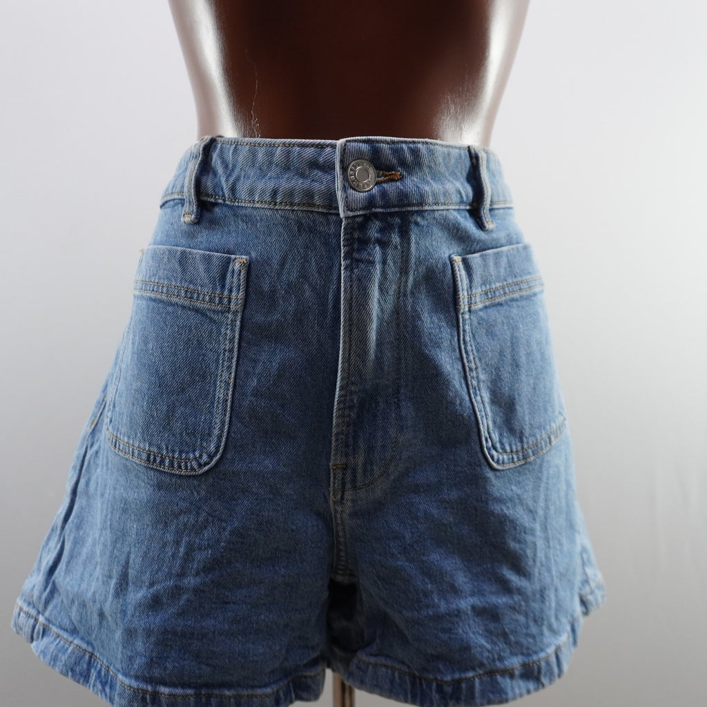 Pantalones Cortos Vaqueros MNG para Mujer Usados - Azul, XXL
