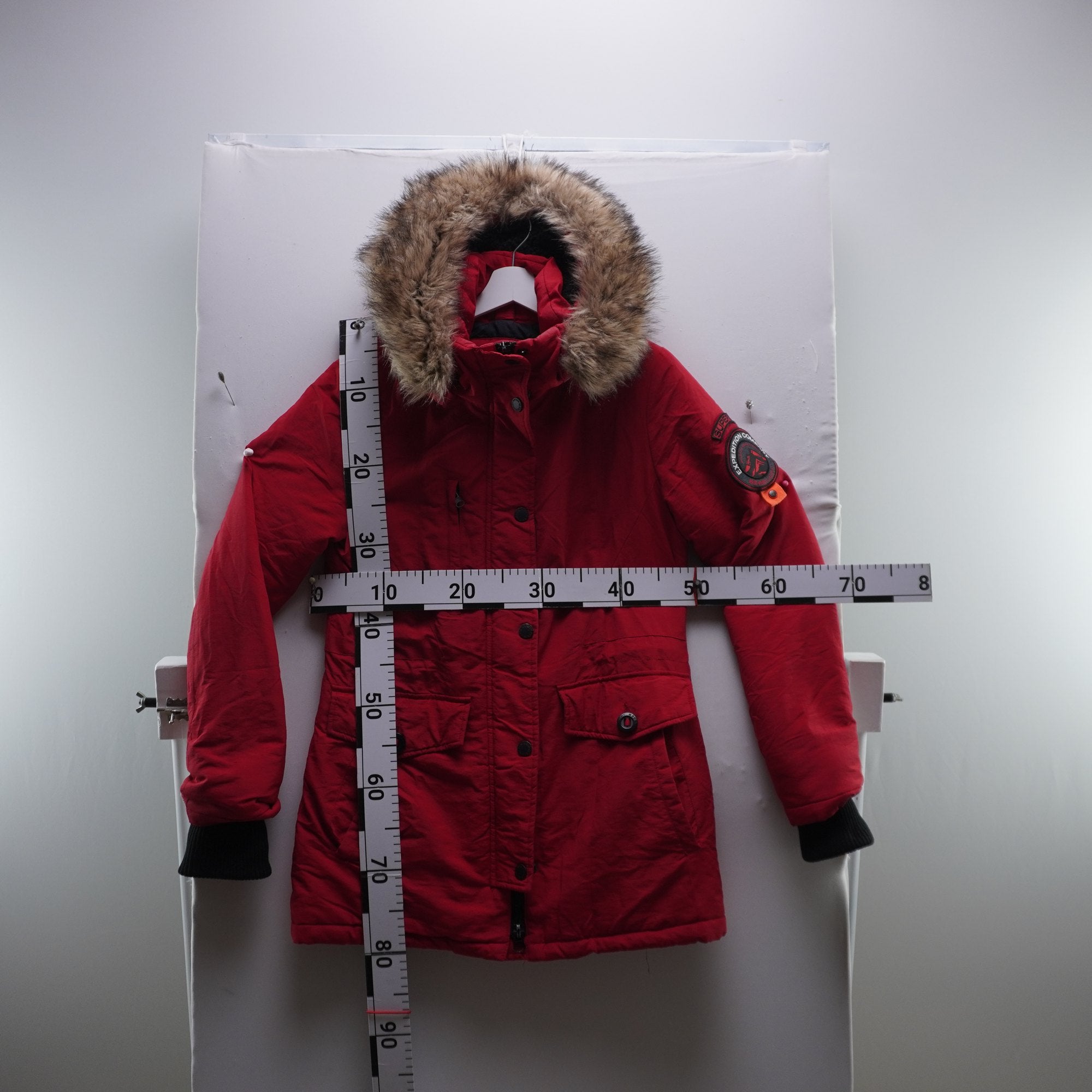 Parka Superdry para Mujer Usada - Roja, M