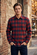Camisa Henley Volcom para Hombre Usada - Roja, L