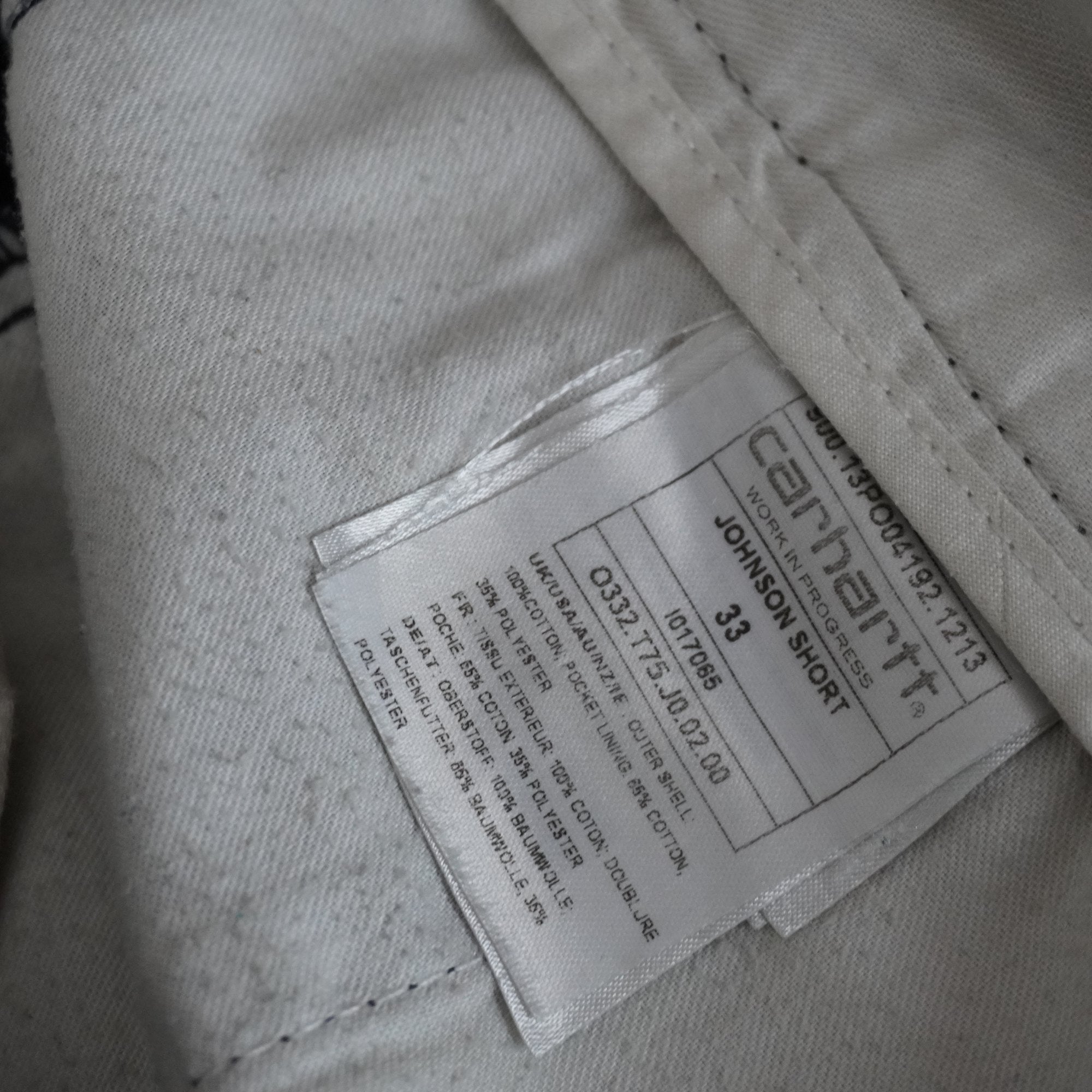 Pantalones Cortos Chinos Carhartt para Hombre Usados - Negro, L